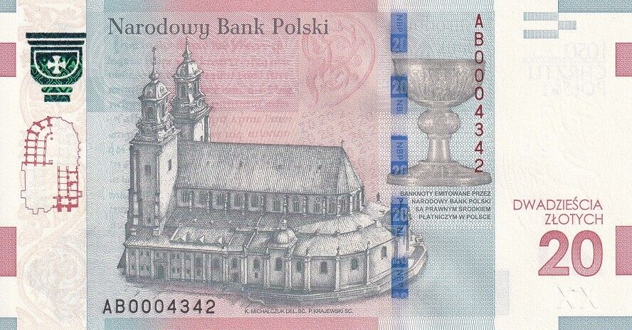 Poland 20 Zlotych 2015 P 188A COMM. UNC
