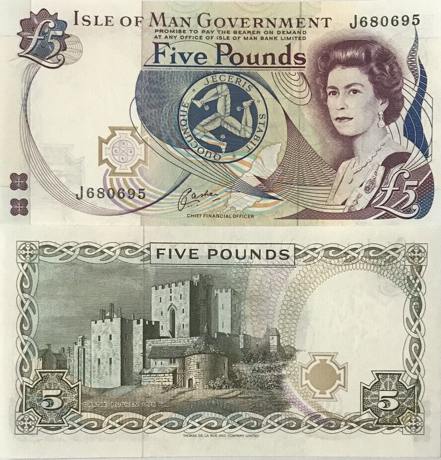 Isle of Man 5 Pound ND 1983 P 41 b UNC