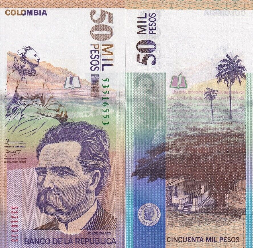 Colombia 50000 Pesos 2009 P 455 m UNC