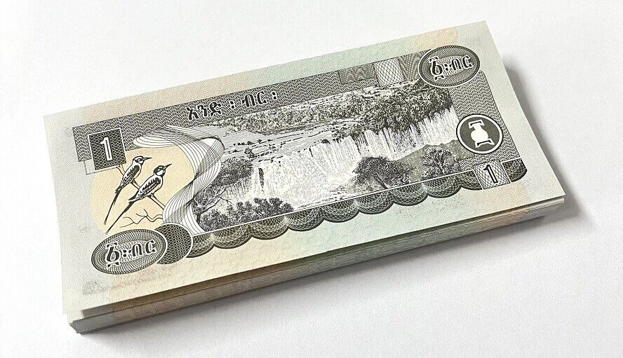 Ethiopia 1 Birr 1998/2006 P 46 d UNC LOT 100 PCS 1 BUNDLE