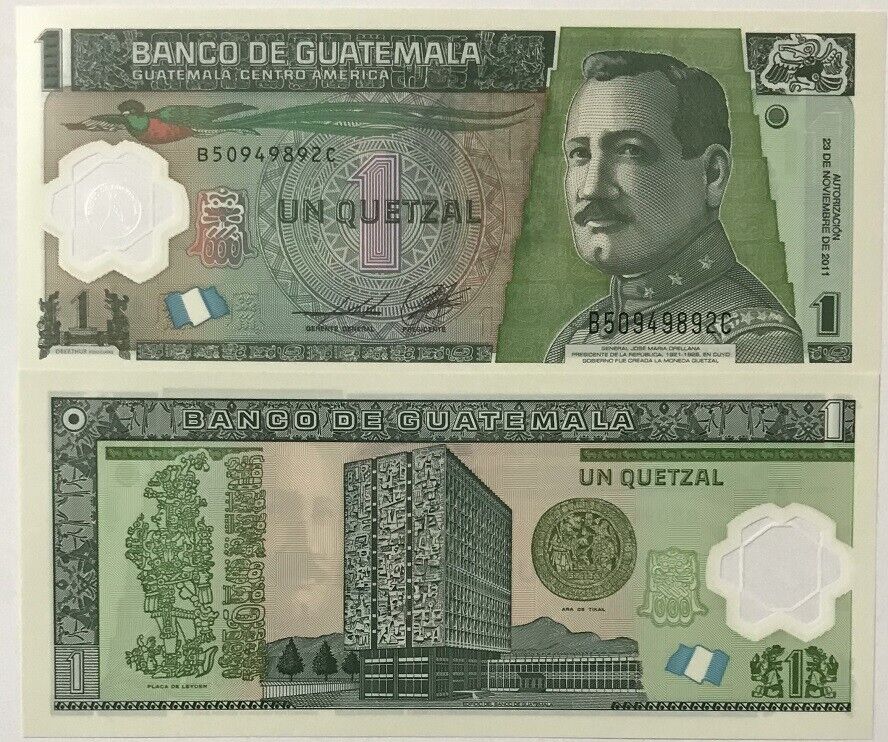 Guatemala 1 Quetzal 2011 P 115 b UNC