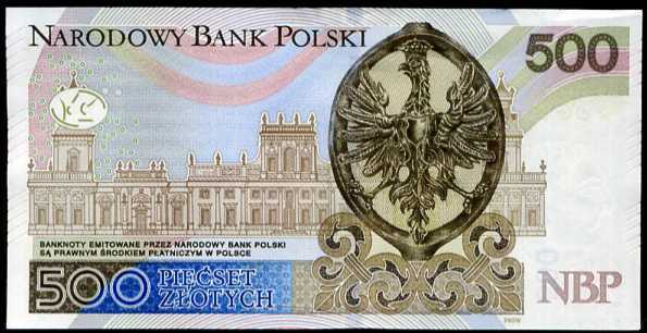 POLAND 500 ZLOTYCH 2016 / 2017 P 190 AB PREFIX UNC