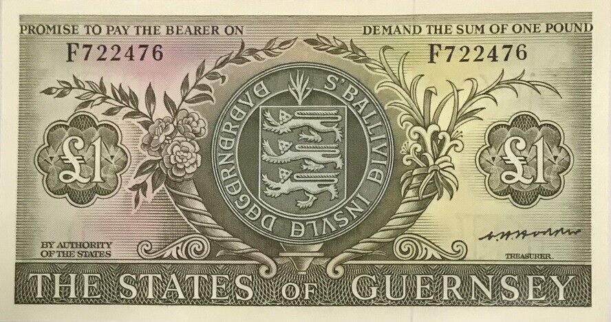 Guernsey 1 Pound ND 1969-1975 P 45 b AUnc