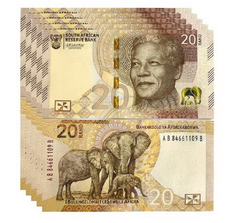 South Africa 20 Rand 2023 P 149 New Family Design LOT 5 UNC
