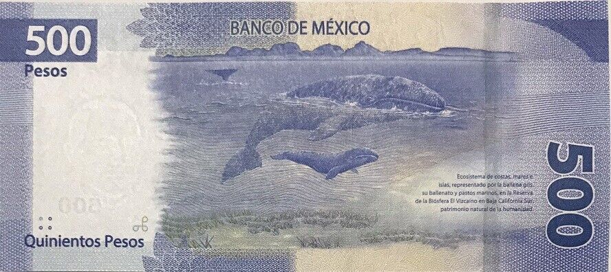 Mexico 500 Pesos 2022 Sign Gerardo Esquivel Random Series P 136 UNC
