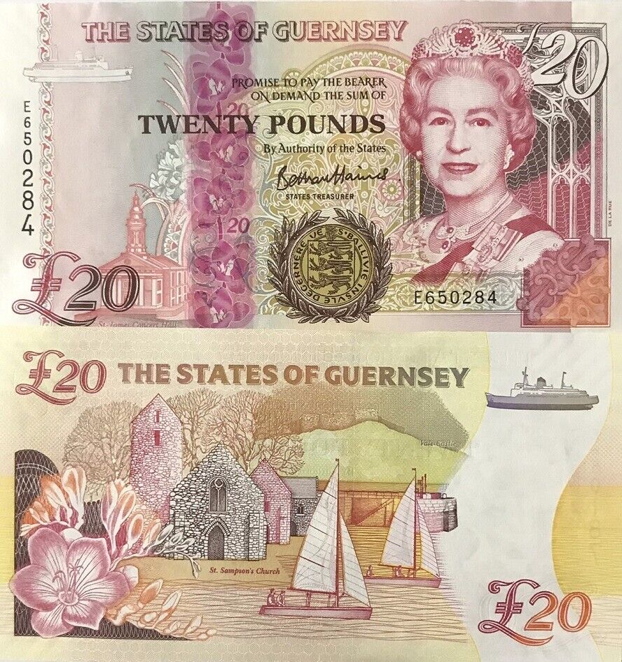 Guernsey 20 Pound ND 2023 NEW P 58A UNC