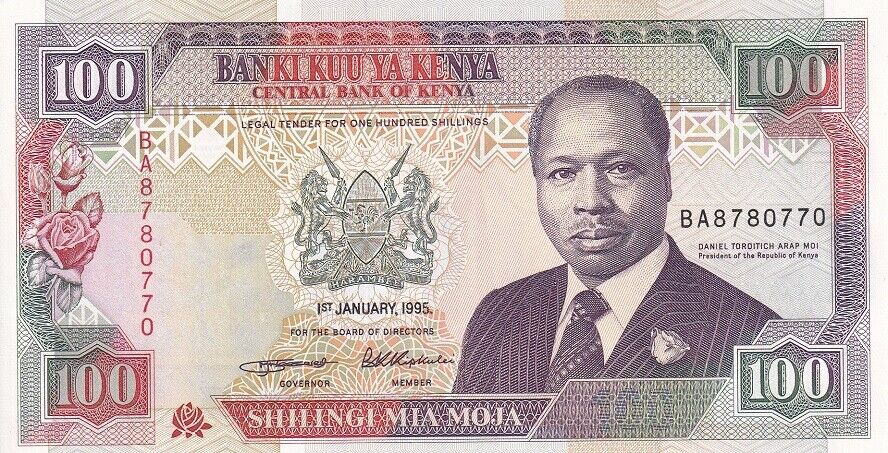 Kenya 100 Shillings 1995 P 27 g UNC