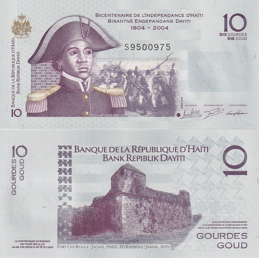 Haiti 10 Gourdes 2016 Comm. P 272 h UNC