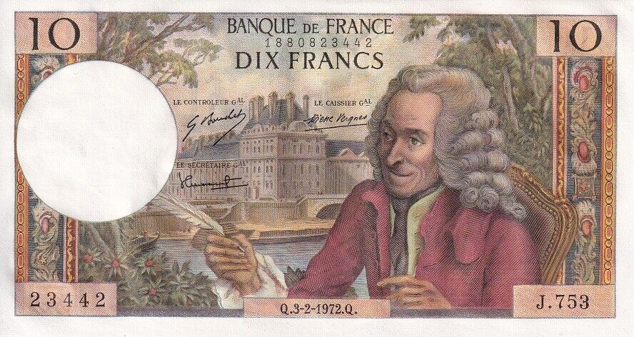 France 10 Francs 1972 P 147 d AUnc