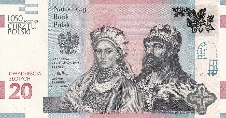 Poland 20 Zlotych 2015 P 188A COMM. UNC