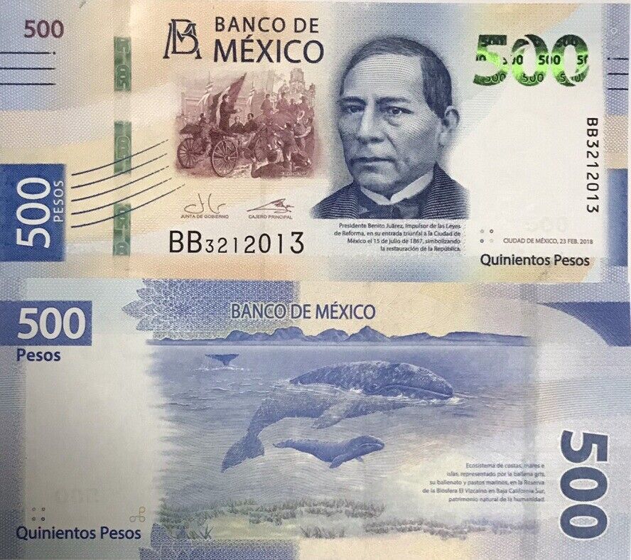 Mexico 500 Pesos 2018 P 136 UNC