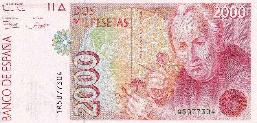 Spain 2000 Pesetas 1992 P 162 UNC