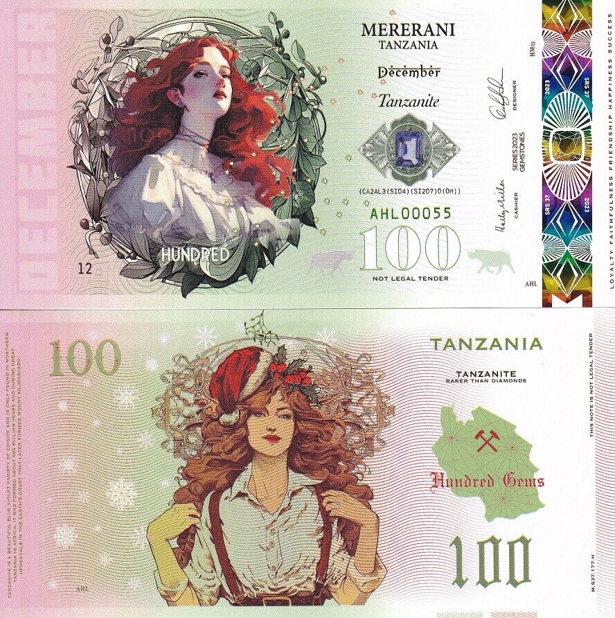 BIRTHSTONE SERIES 100 Gems December 2023 Tanzania Tanzanite Polymer Fantasy