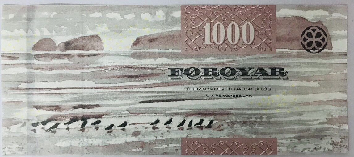 Faeroe Islands 1000 Kronur 2011 P 33 UNC