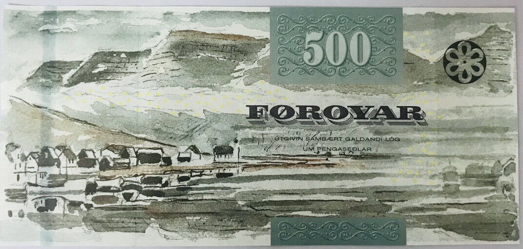 Faeroe Islands 500 Kronur 2011 P 32 UNC