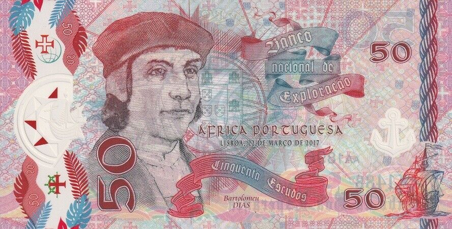 Portuguese Africa 50 Escudos 2017 Fantasy polymer