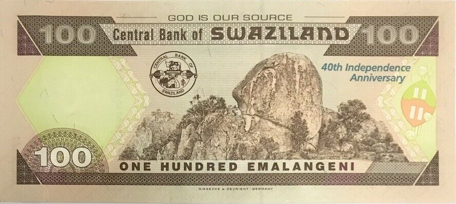 Swaziland 100 Emalangeni 2008 P 34 Comm UNC