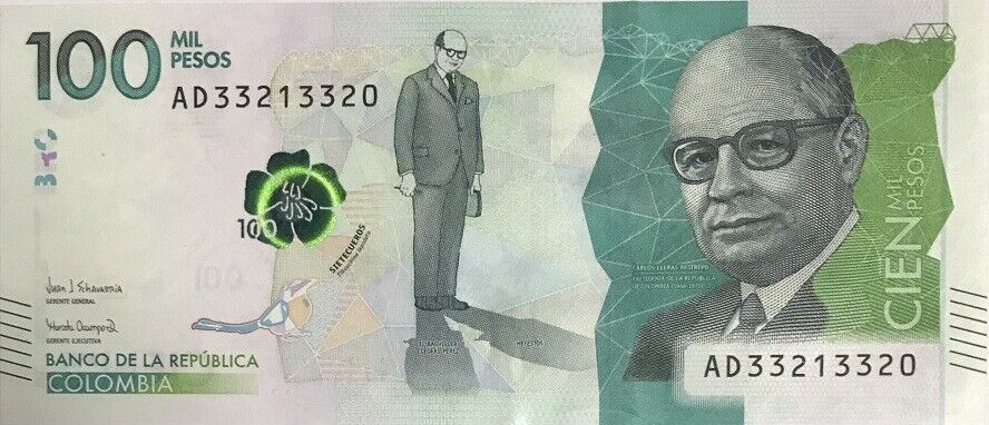 Colombia 100000 Pesos 2020 P 463 UNC