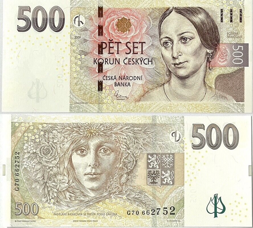 Czech Republic 500 Korun 2009 P 24 b AUnc