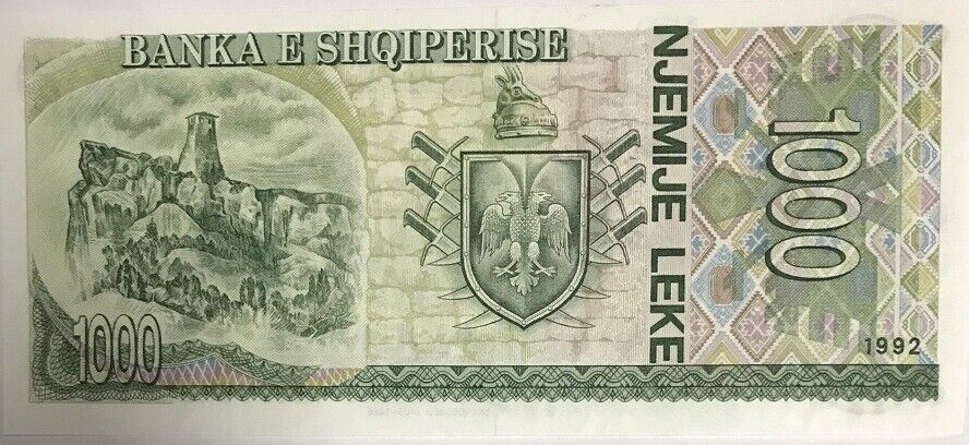 Albania 1000 LEKE 1992 P 54 UNC