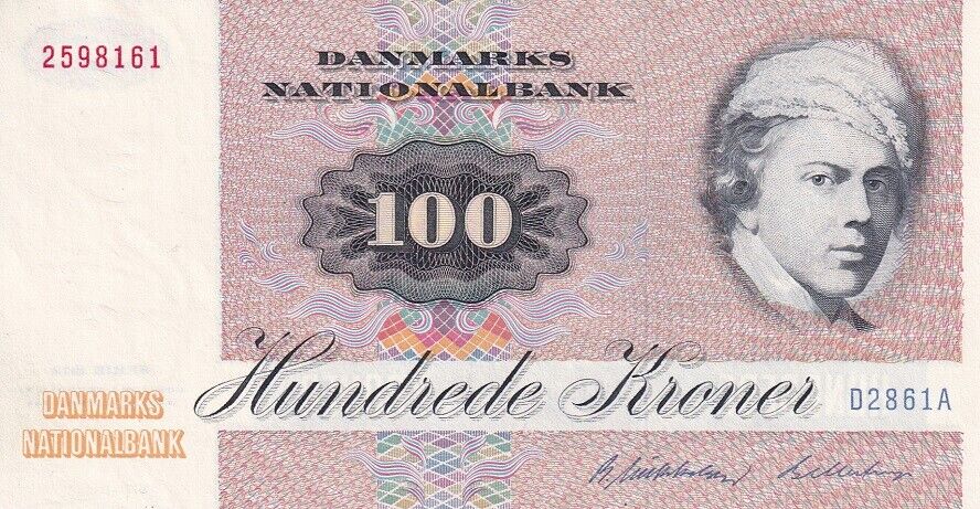Denmark 100 Kroner 1986 P 51 o UNC