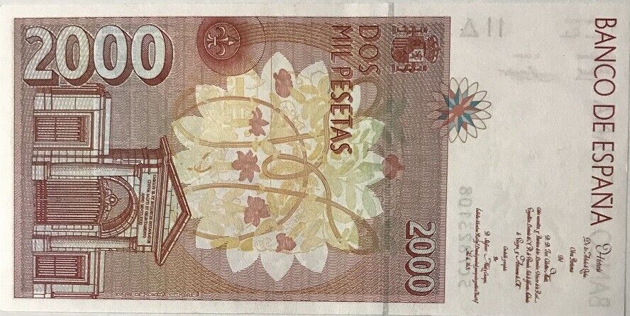 Spain 2000 Pesetas 1992 ND 1996 P 164 AUnc