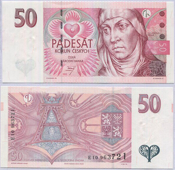 Czech Republic 50 Korun 1997 P 17 UNC
