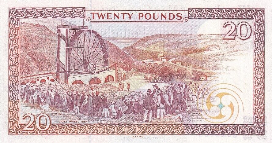 Isle of Man 20 Pounds ND 2000 P 45 b UNC