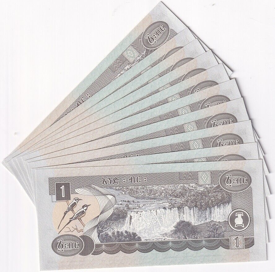 Ethiopia 1 Birr 1998/2006 P 46 d UNC LOT 10 PCS