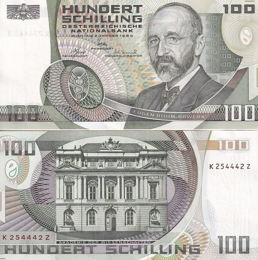 Austria 100 Shillings 1984 P 150 UNC