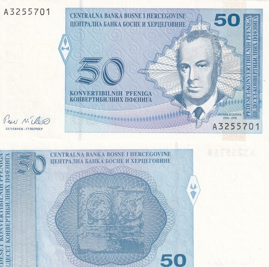 Bosnia 50 Convertible ND 1998 P 57 UNC