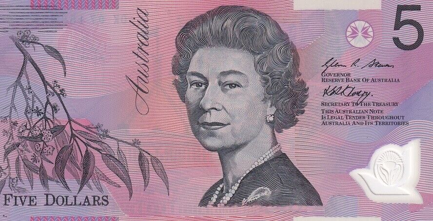 Australia 5 Dollars 2007 P 57 e Polymer UNC