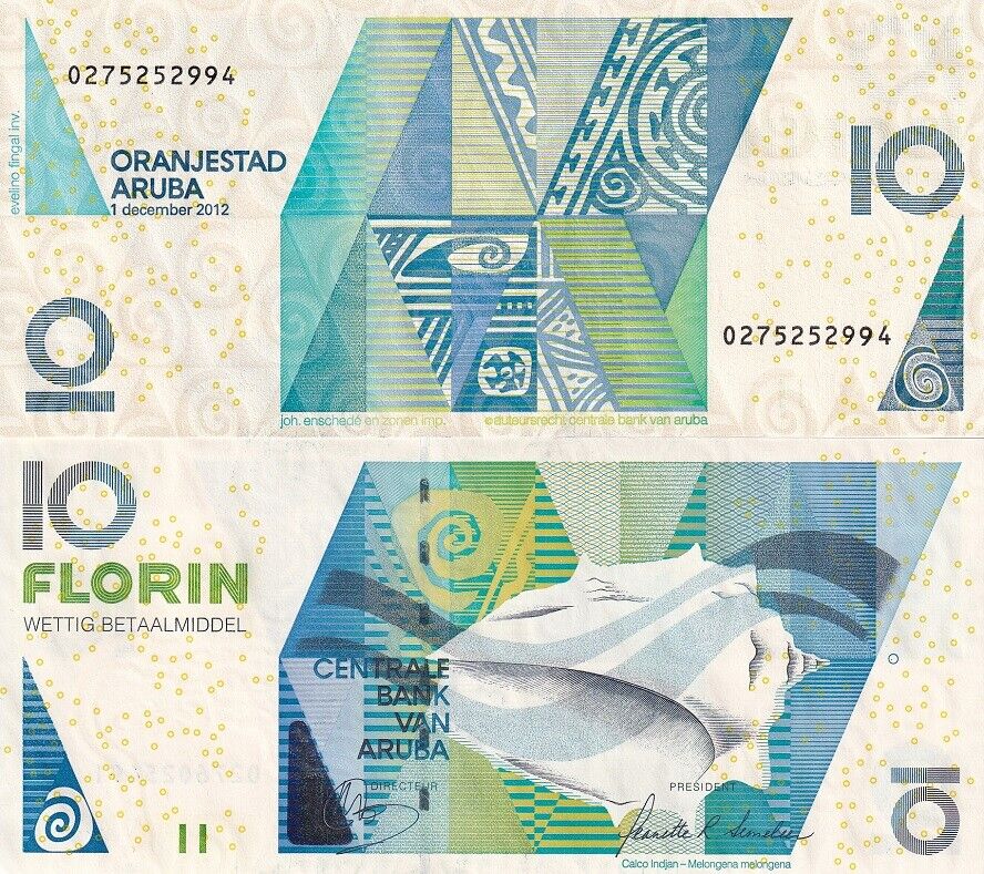 Aruba 10 Florins 2012 P 16 c UNC