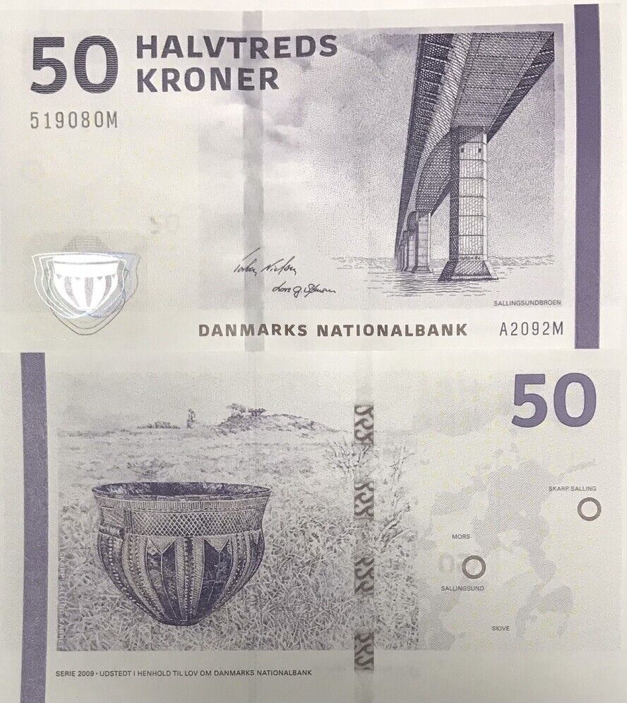 Denmark 50 Kroner 2009 Nielsen & S P 65 a UNC