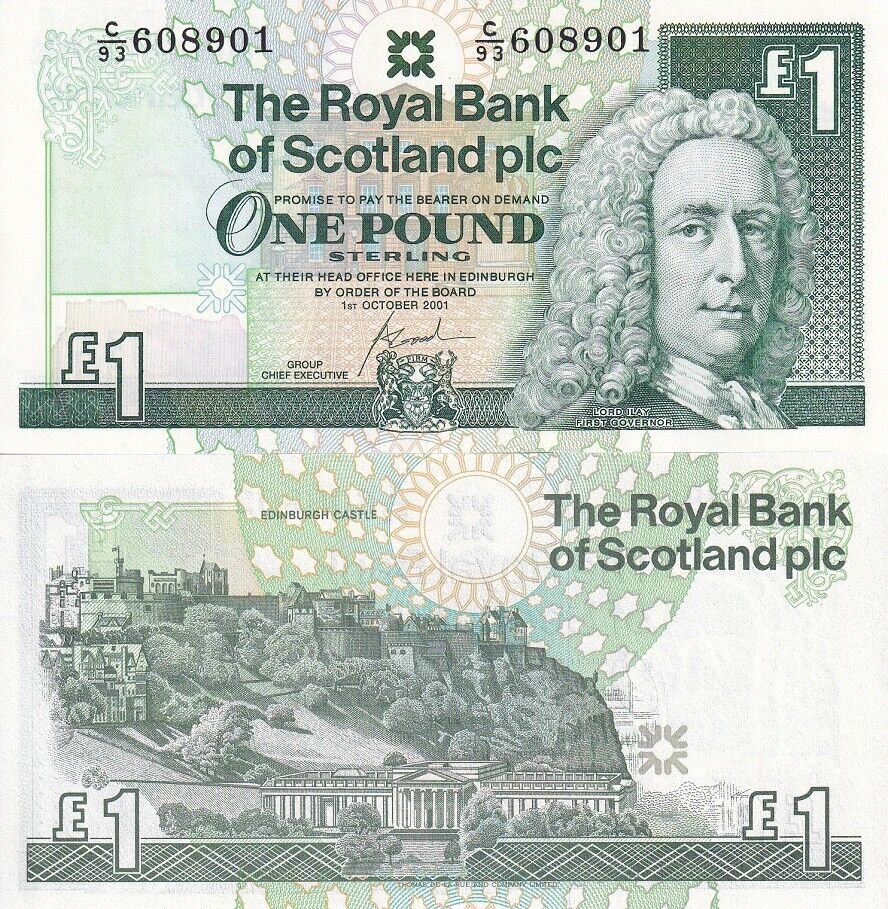 Scotland 1 Pound 2001 P 351 e UNC