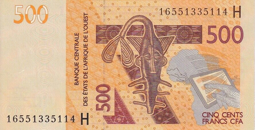 West African States Niger 500 FRANCS 2016 P 619He UNC