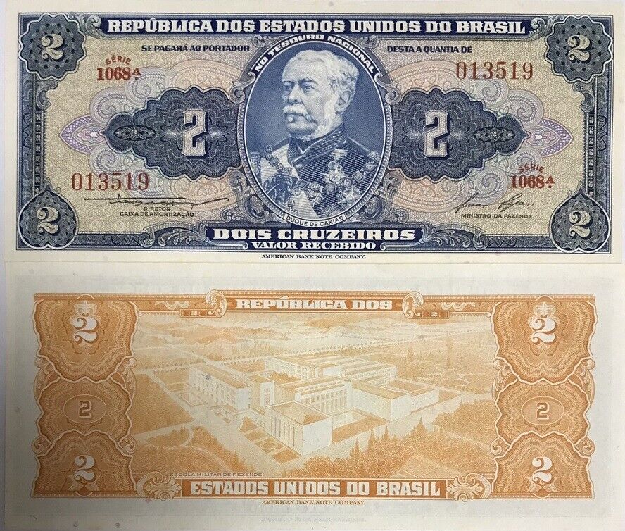 Brazil 2 CRUZEIROS 1956 P 157Ac AUnc