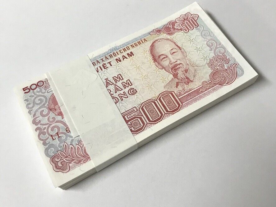 Vietnam 500 Dong 1988 P 101 UNC LOT 100 PCS
