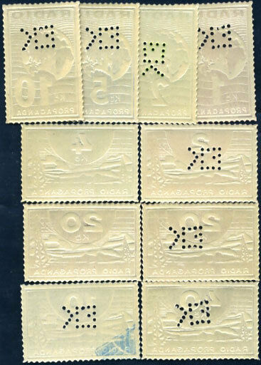 RADIO PROPAGANDA SET 10 PCS 1930