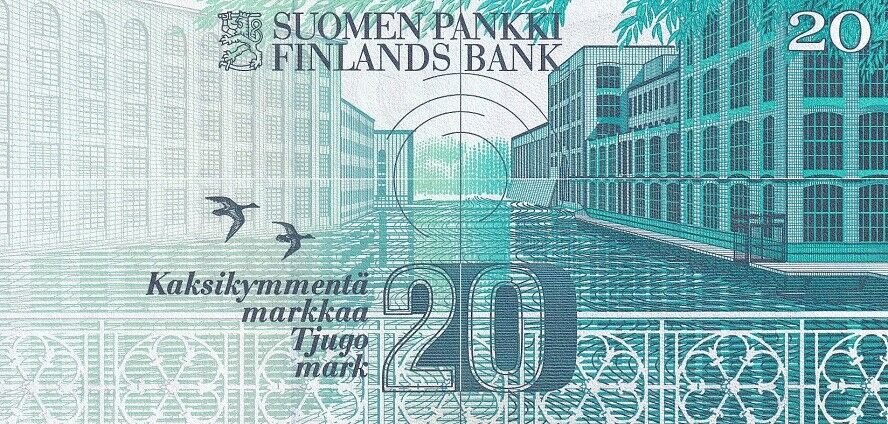 Finland 20 Markka 1993 P 123 AUnc