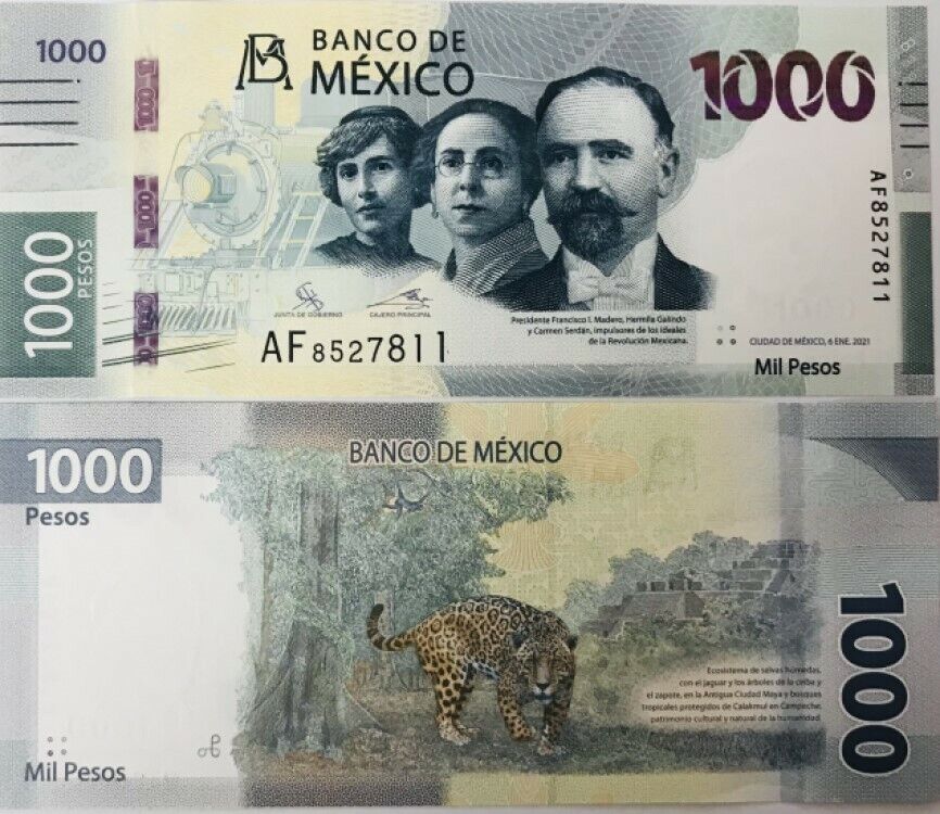 Mexico 1000 Pesos June 2021 P 137 UNC