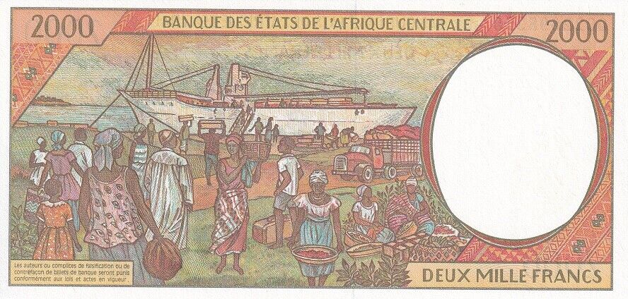Central African States Republic 2000 Francs 2000 P 303Fg UNC