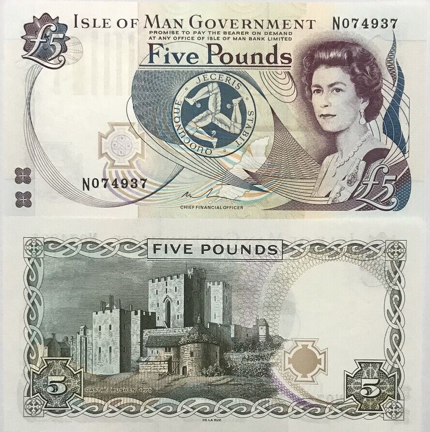 Isle of Man 5 Pounds ND 2015 P 48 UNC