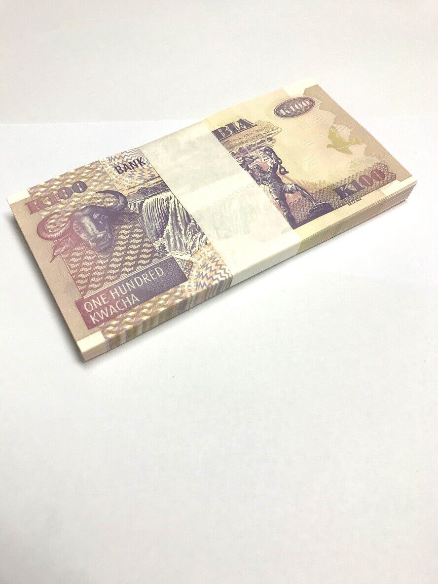 Zambia 100 Kwacha 2009 P 38 h UNC LOT 25 PCS