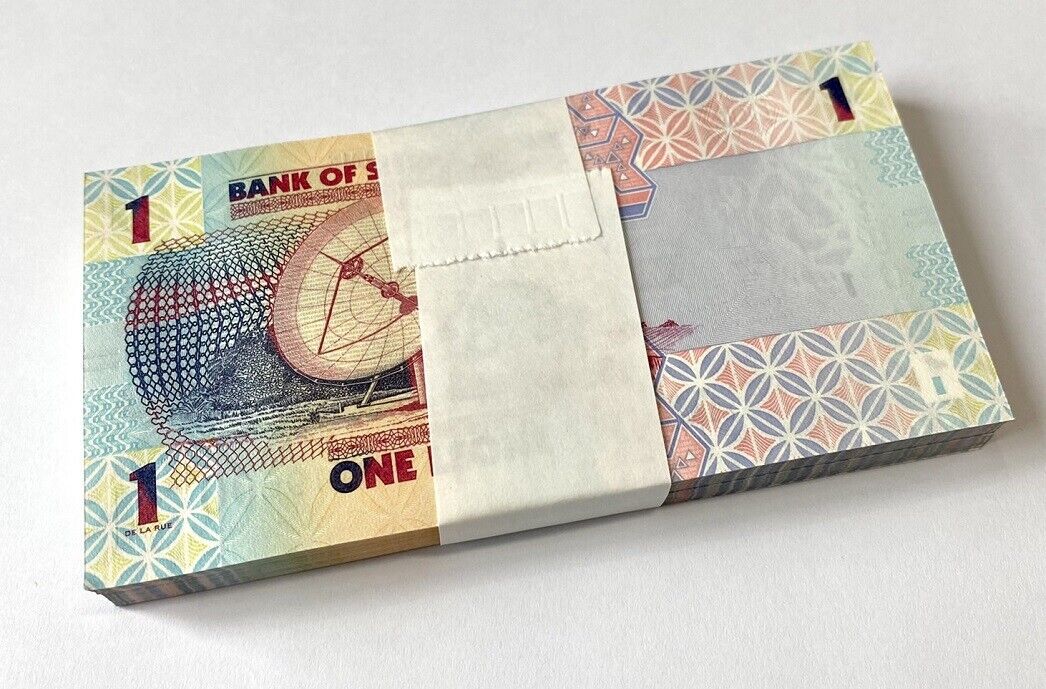 Sierra Leone 1 Leones 2022 P New DESIGN (CUT ZERO) Lot 25 Pcs 1/4 Bundle