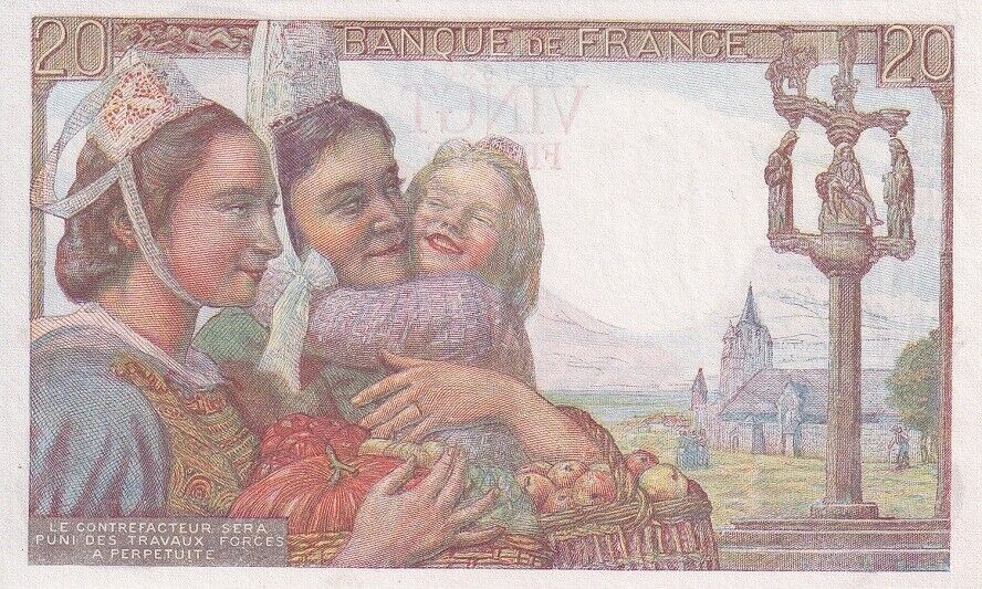 France 20 Francs 1942 P 100 AU-UNC