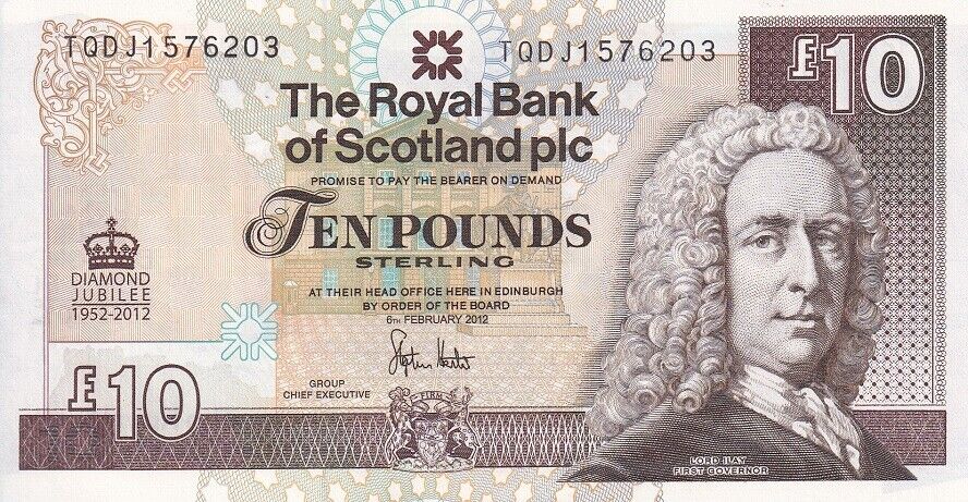 Scotland 10 pounds 2012 Comm. P 368 UNC