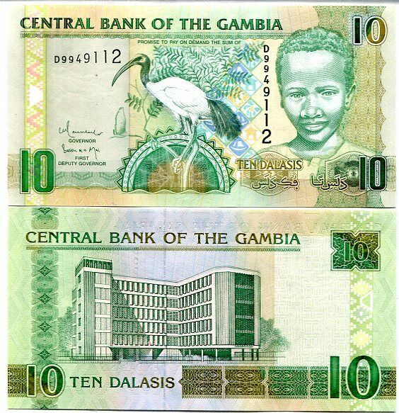 Gambia 10 Dalasis 2006 FIRST DEPUTY GOVERNOR P 26 b AUnc