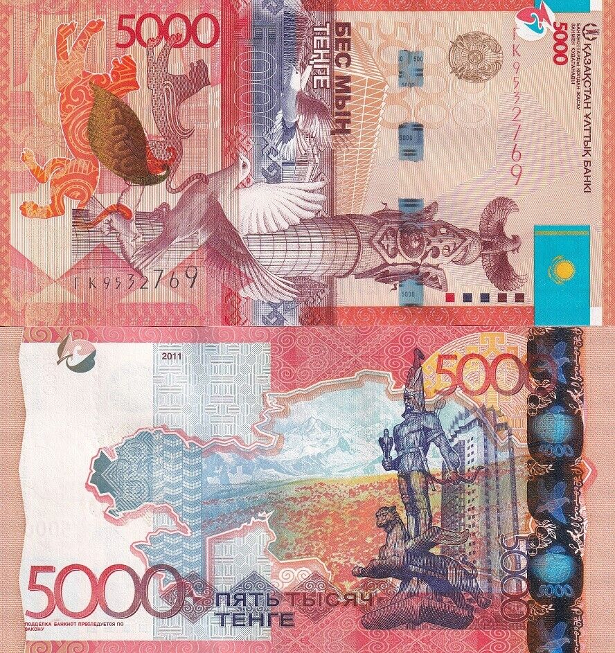 Kazakhstan 5000 Tenge 2011 P 38A UNC