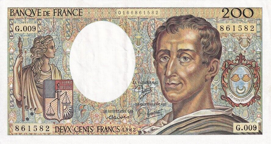 France 200 Francs 1982 P 155 a XF/VF